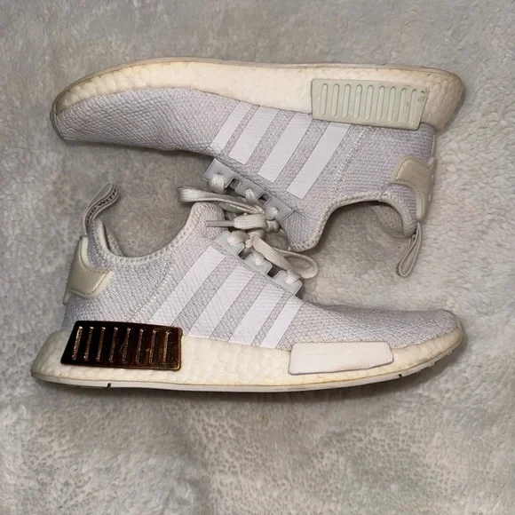 adidas | Shoes | Adidas Nmdr White Copper Metallic Womens Running Shoes Size  7 12 | Poshmark